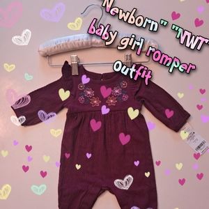 "Newborn" "NWT" baby girl romper outfit 👶🦋
